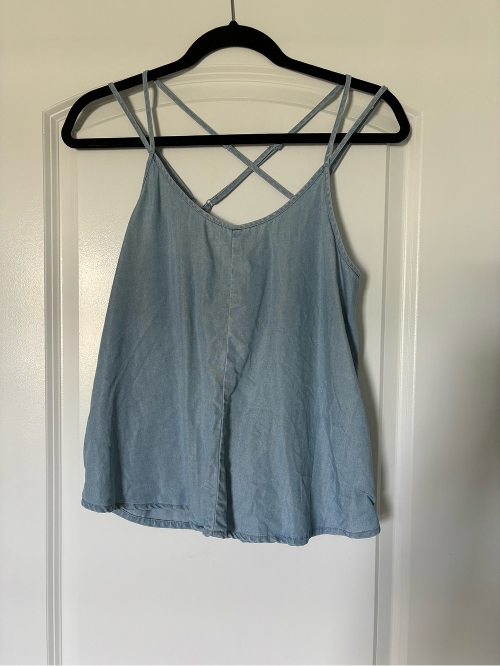 RVCA Light Blue Crisscross Back Camisole